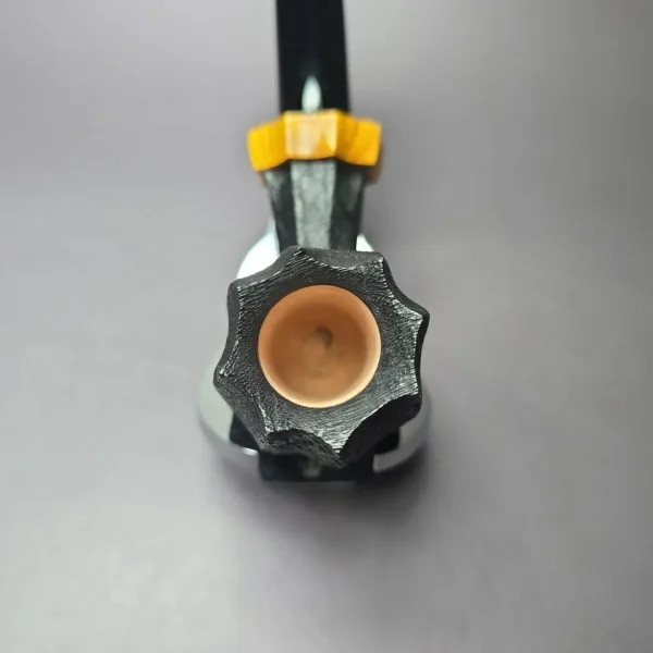 Peter Toth Sandblasted Panel Stack Freehand Handmade Briar Pipe, New - Image 5