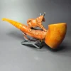 MBSD Meerschaum Masters by Karahan, XL Mountain Goat, Block Meerschaum Pipe, New - Image 5