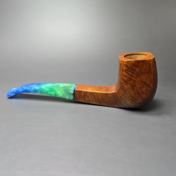 Mina Pipes Smooth Panel Estate Briar Pipe, Unsmoked - Image 5