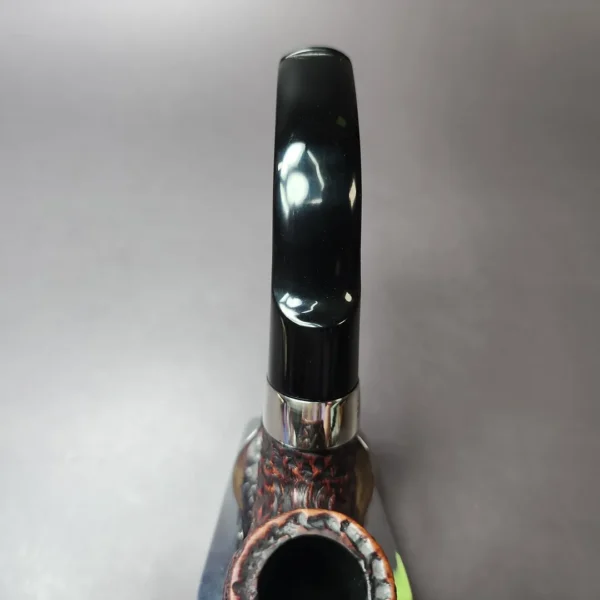 Peterson Donegal Rocky X220 Rusticated Bent Billiard Estate Briar Pipe, Irish Estates - Image 5
