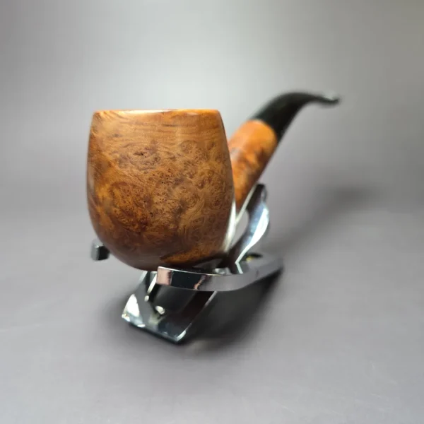 Sasieni Two Dot 57 Smooth Bent Apple Estate Briar Pipe, English Estates - Image 5