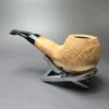 Morgan Bones Sandblasted Stubby Author Briar Pipe, New - Image 5