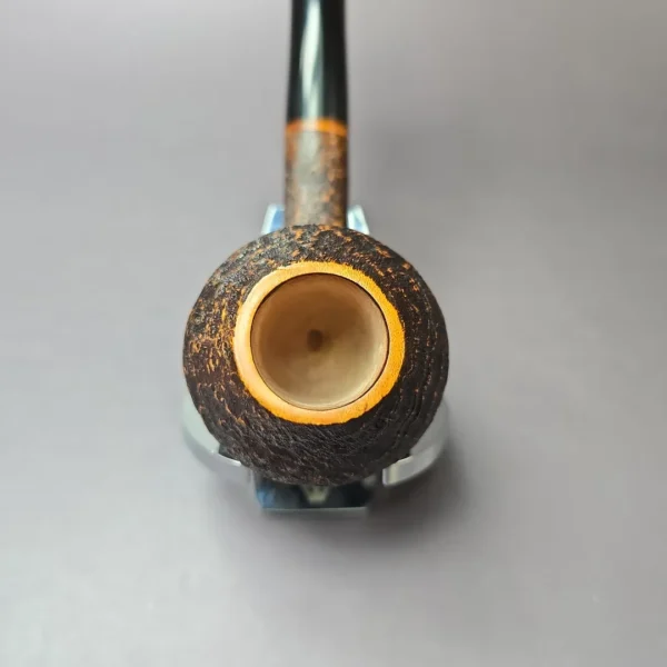 Mina Pipes Sandblasted Rhodesian Estate Briar Pipe, Unsmoked - Image 5