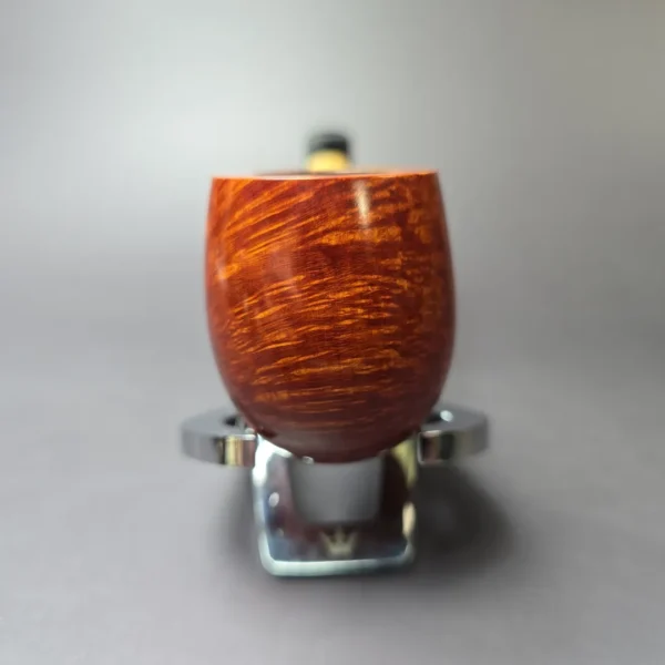 Tsuge Bamboo Smooth Bent Billiard Estate Briar Pipe, Unsmoked - Image 5