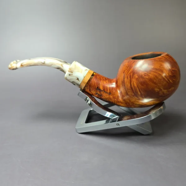 Stefano Santambrogio Smooth Author Estate Briar Pipe, Italian Estates - Image 5