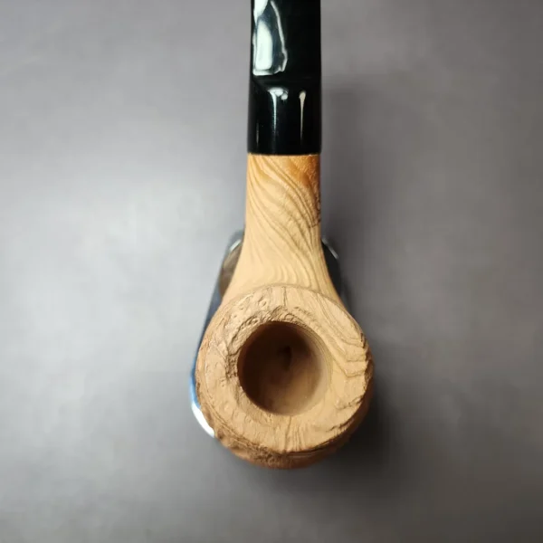 Morgan Bones Sandblasted Bent Apple Briar Pipe, New - Image 6