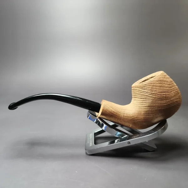 Morgan Bones Sandblasted Demiwarden Apple Briar Pipe, New - Image 6