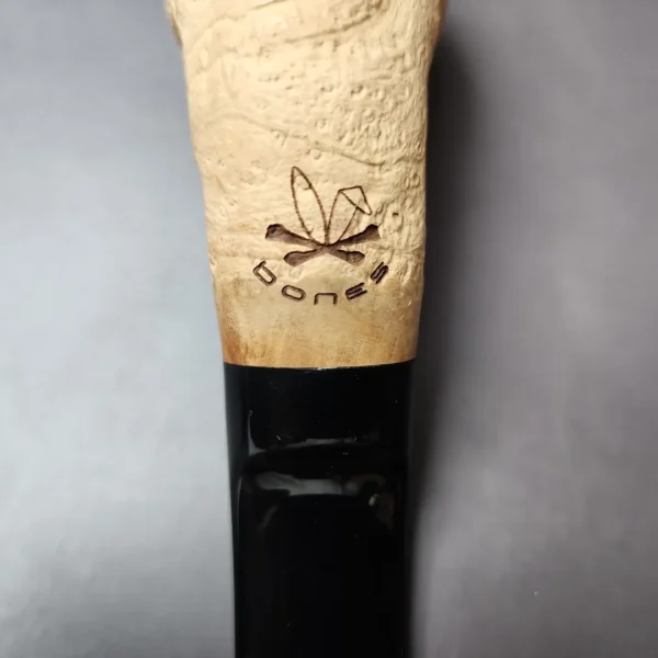 Morgan Bones Sandblasted Nosewarmer Pot Briar Pipe, New - Image 6