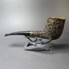 Castello Sea Rock KKK 19 Rusticated Zulu Estate Briar Pipe, Italian Estates - Image 6