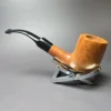 Roma Smooth Bent Billiard Estate Briar Pipe, Unsmoked - Image 6