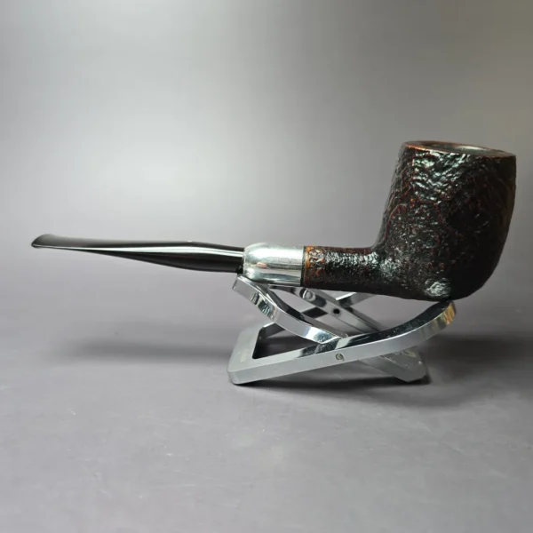 Savinelli Punto Oro 128 Sandblasted Army Mount Estate Briar Pipe, Italian Estates - Image 6