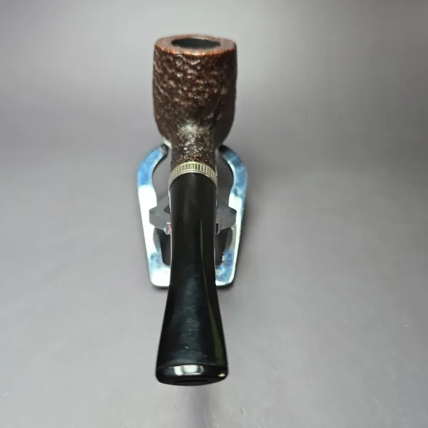 Tudor Bark by Les Wood Sandblasted Billiard Estate Briar Pipe, English Estates - Image 6
