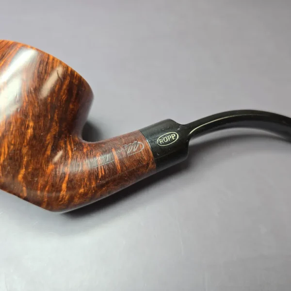 Ropp N88 Smooth Pot Sitter Estate Briar Pipe, French Estates - Image 6