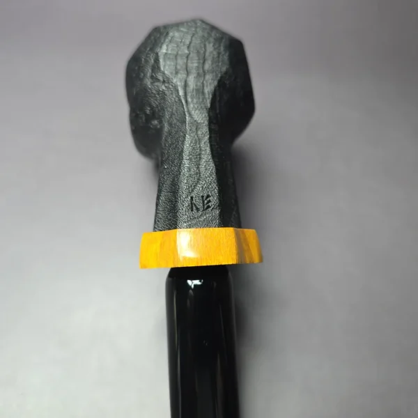 Peter Toth Sandblasted Panel Stack Freehand Handmade Briar Pipe, New - Image 6