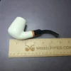 MBSD Meerschaum Deluxe Smooth Brandy Block Meerschaum Pipe, Briar-Mortise, 9mm - Image 6