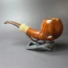 Rainer Barbi AC Grade Smooth Apple w/ Horn Estate Briar Pipe, Unsmoked - Image 6