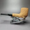 Morgan Bones Sandblasted Saddle Billiard Briar Pipe, New - Image 6