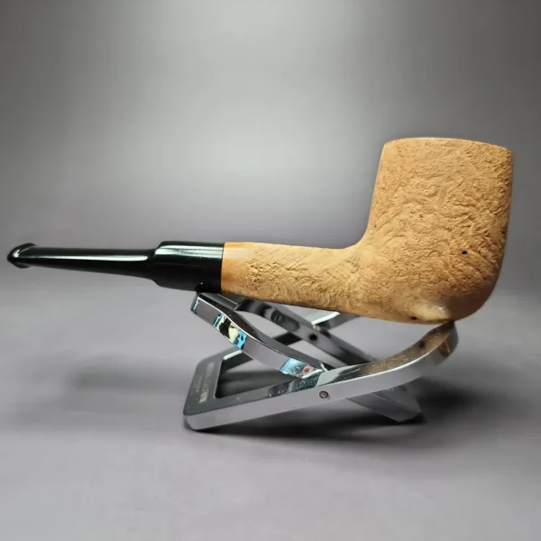 Morgan Bones Sandblasted Saddle Billiard Briar Pipe, New - Image 6