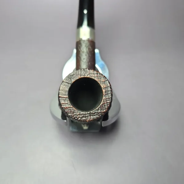 Dunhill 1980 Shell 4103 Billiard w/ Silver Estate Briar Pipe, English Estates - Image 6
