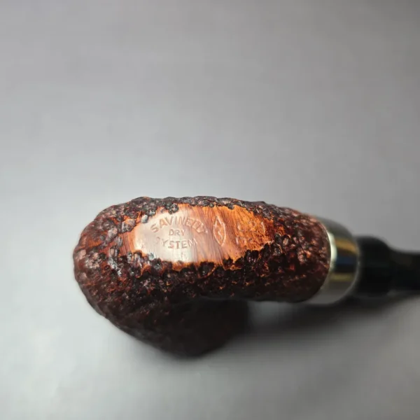 Savinelli Dry System 621 Rusticated Bent Dublin Estate Briar Pipe, Italian Estates - Image 6