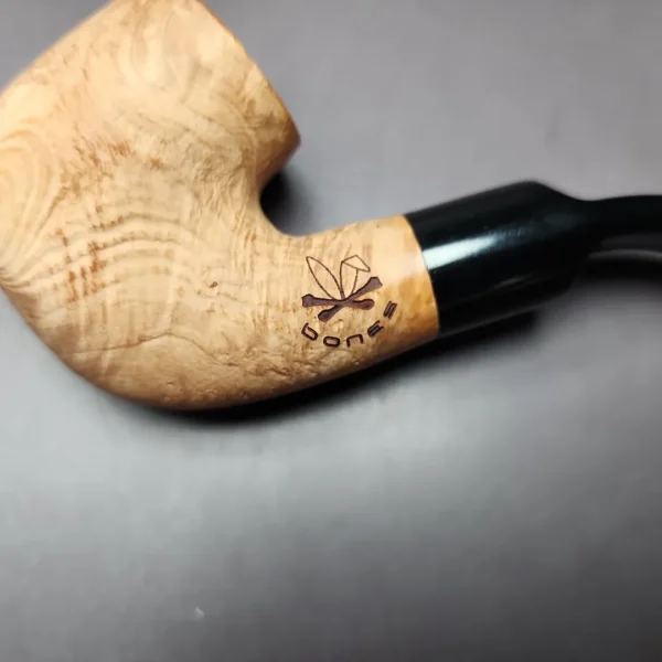 Morgan Bones Sandblasted Oom Paul Briar Pipe, New - Image 7