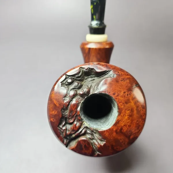 SU Pipes XL Smooth Dublin w/ Ivorite Handmade Briar Pipe, New - Image 7