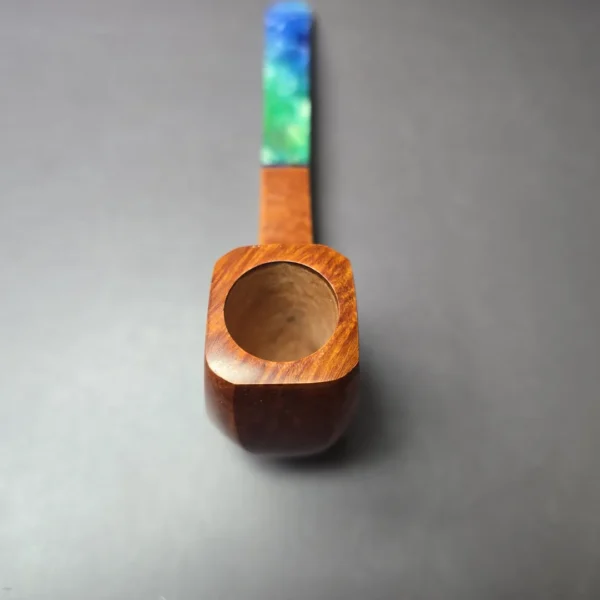 Mina Pipes Smooth Panel Estate Briar Pipe, Unsmoked - Image 6