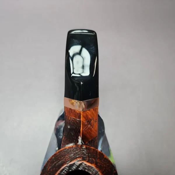 Morgan BlackJack 30 Sandblasted Bulldog Briar Pipe, New - Image 6