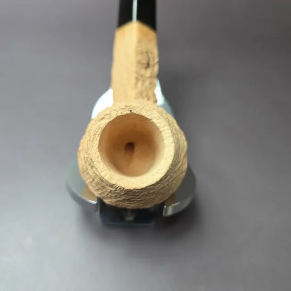 Morgan Bones Sandblasted Bulldog Briar Pipe, New - Image 6
