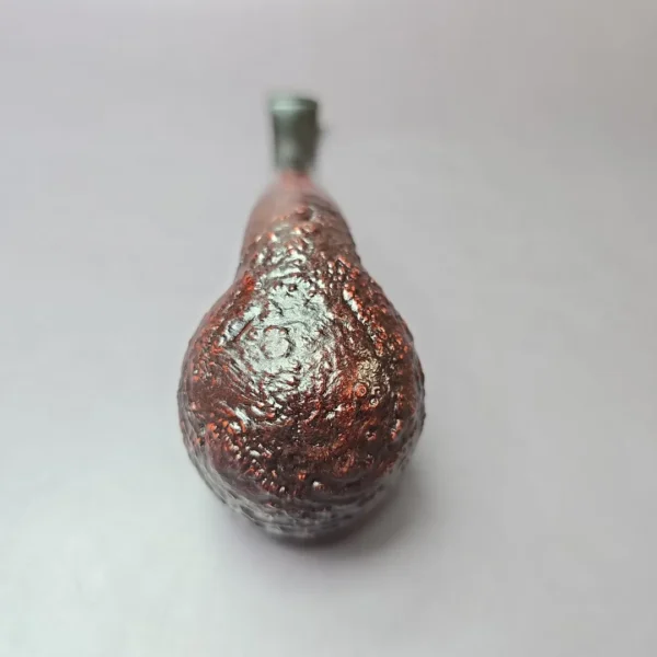 James Upshall w/ Bill Taylor Sandblasted Bent Apple Estate Briar Pipe - Image 6