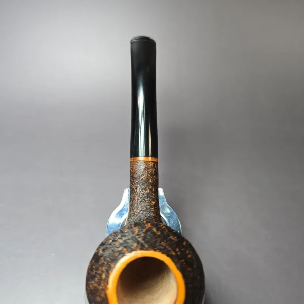 Mina Pipes Sandblasted Rhodesian Estate Briar Pipe, Unsmoked - Image 6