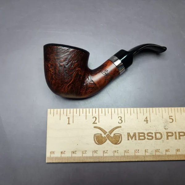 Morgan BlackJack 20 Sandblasted Dublin Briar Pipe, New - Image 6
