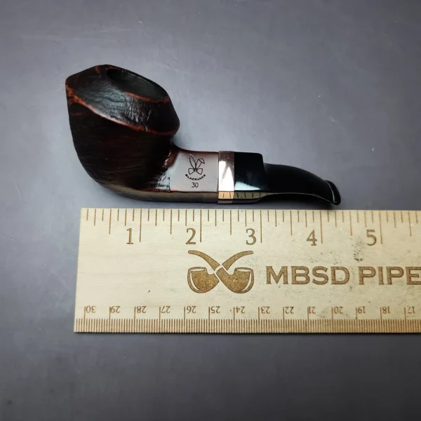 Morgan BlackJack 30 Sandblasted Bulldog Briar Pipe, New - Image 6