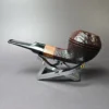 WO Larsen Sandblasted Bulldog Estate Briar Pipe, Danish Estates - Image 6