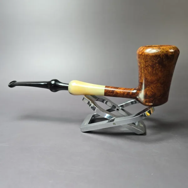 Nate King 2023 Smooth Liberty Bell w/ Horn Estate Briar Pipe - Image 6