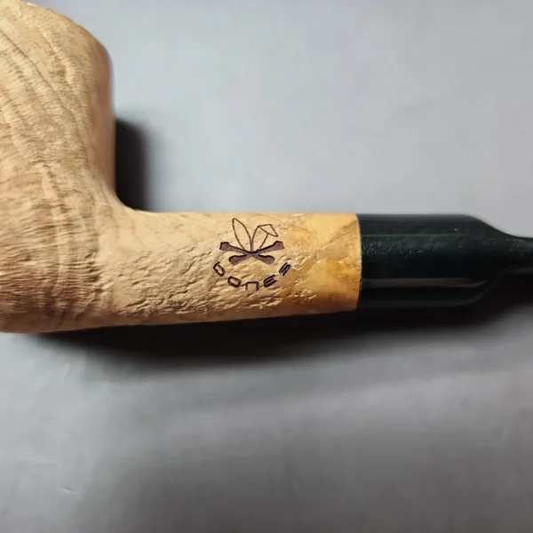 Morgan Bones Sandblasted Nosewarmer Lovat Briar Pipe, New - Image 7