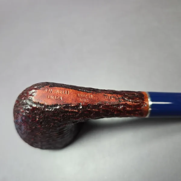 Savinelli Unica U41 Rusticated Dublin Briar Pipe, 6mm, New - Image 7