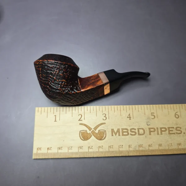 Morgan BlackJack 30 Sandblasted Bulldog Briar Pipe, New - Image 7