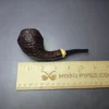 HS Studio Sandblasted Bulldog w/ Boxwood Estate Briar Pipe, Unsmoked - Image 7