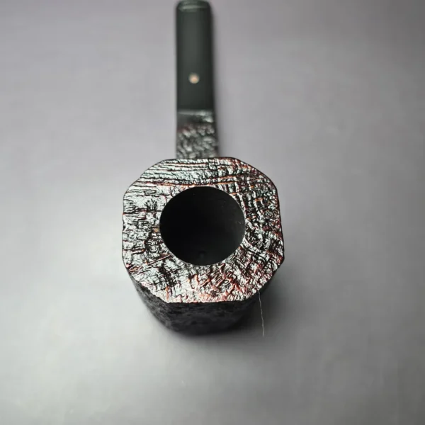 Ashton Achievement ELX Sandblasted Panel Estate Briar Pipe, Unsmoked - Image 7