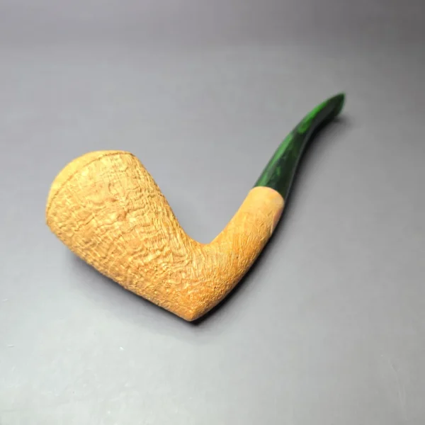 Sean Reum Sandblasted Stack Rhodesian Handmade Briar, Pipe New - Image 7