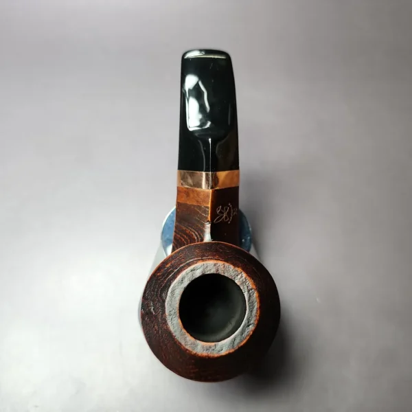 Morgan BlackJack 20 Sandblasted Bulldog Briar Pipe, New - Image 7