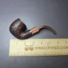 Savinelli Roma Lucite 614 Rusticated Bent Billiard Estate Briar Pipe, Italian Estates - Image 7