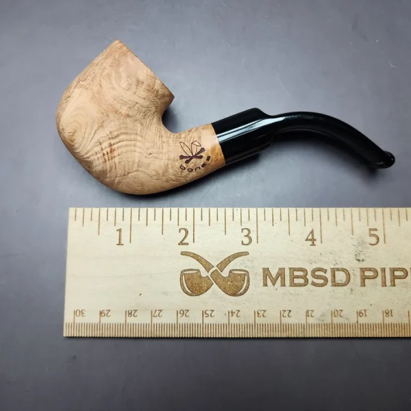 Morgan Bones Sandblasted Oom Paul Briar Pipe, New - Image 8