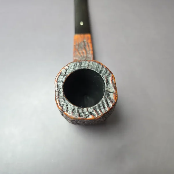 Dunhill 1962 Shell ODA 836 Sandblasted Panel Estate Briar Pipe, English Estates - Image 6