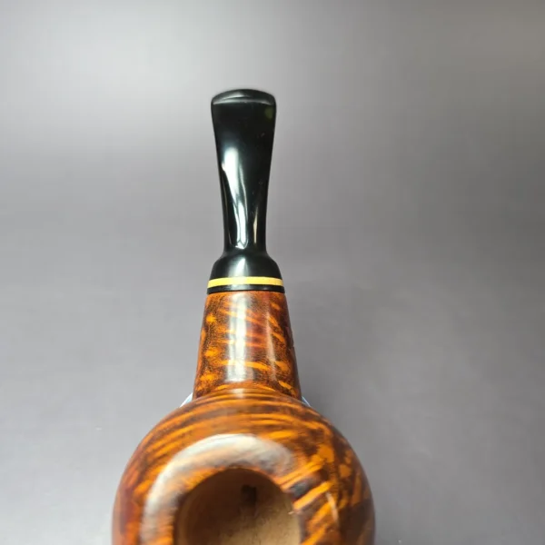 Mina Pipes Smooth Apple w/ Boxwood Estate Briar Pipe, Unsmoked - Image 7