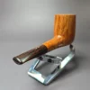 Radice Clear Fiammata Smooth Billiard w/ Ebonite Stem Estate Briar Pipe, Unsmoked - Image 7