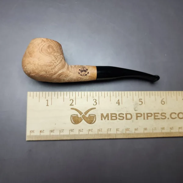 Morgan Bones Sandblasted Prince Briar Pipe, New - Image 7