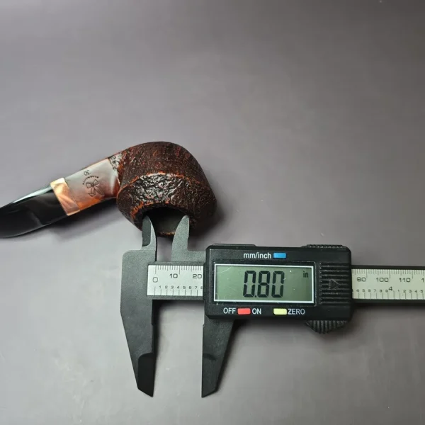 Morgan BlackJack 30 Sandblasted Bulldog Briar Pipe, New - Image 7