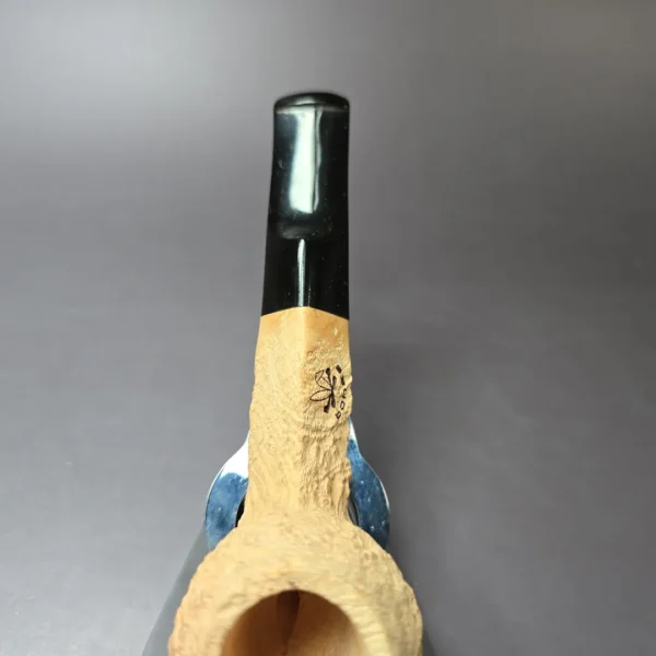 Morgan Bones Sandblasted Bulldog Briar Pipe, New - Image 7